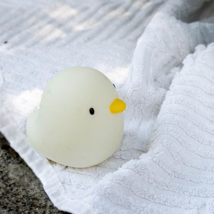 MegaLight - LED RGB Nabíjecí dětská dotyková lampa do vany SWIMMY DUCK LED/5V IP67