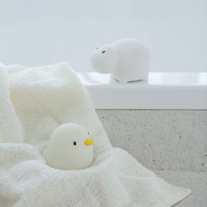 MegaLight - LED RGB Nabíjecí dětská dotyková lampa do vany SWIMMY DUCK LED/5V IP67