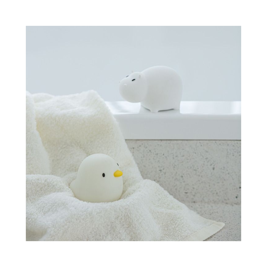MegaLight - LED RGB Nabíjecí dětská dotyková lampa do vany SWIMMY DUCK LED/5V IP67