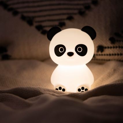 MegaLight - LED RGB Stmívatelná nabíjecí dětská dotyková lampa PADDY PANDA LED/5V