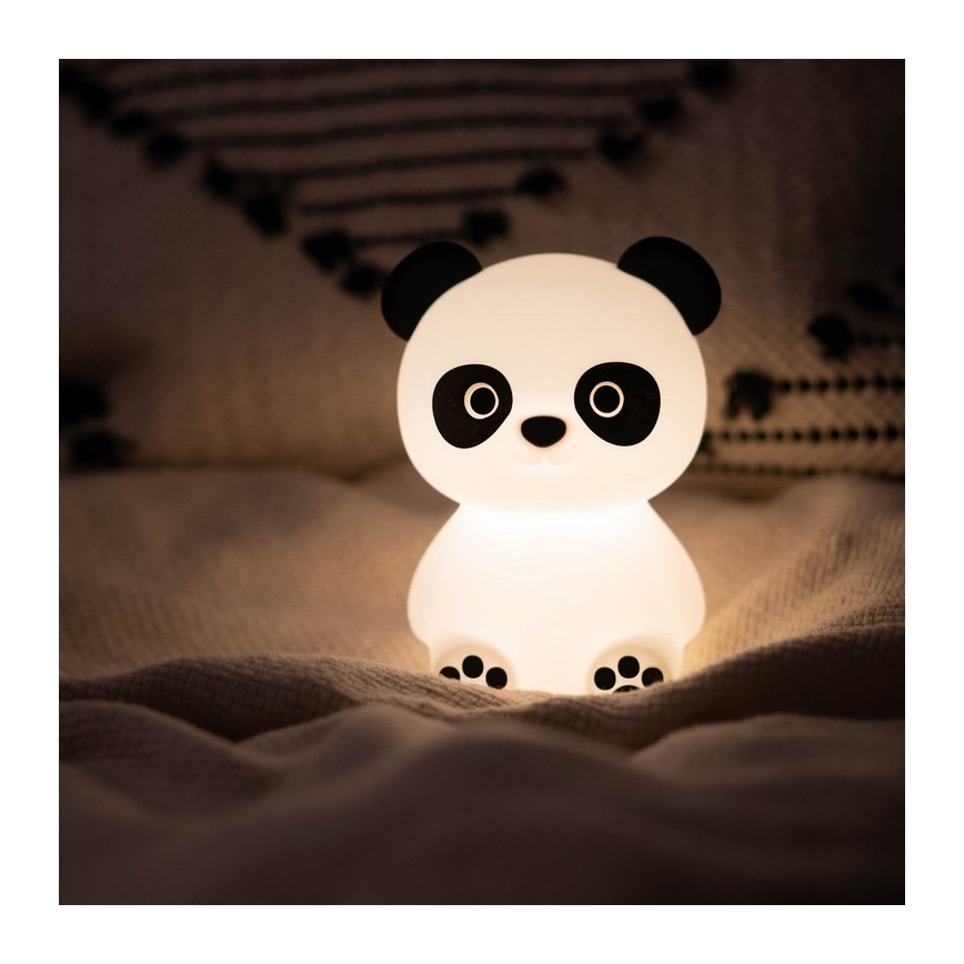 MegaLight - LED RGB Stmívatelná nabíjecí dětská dotyková lampa PADDY PANDA LED/5V