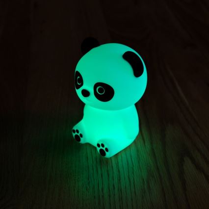 MegaLight - LED RGB Stmívatelná nabíjecí dětská dotyková lampa PADDY PANDA LED/5V