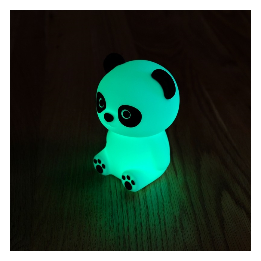 MegaLight - LED RGB Stmívatelná nabíjecí dětská dotyková lampa PADDY PANDA LED/5V