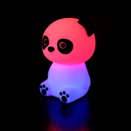 MegaLight - LED RGB Stmívatelná nabíjecí dětská dotyková lampa PADDY PANDA LED/5V
