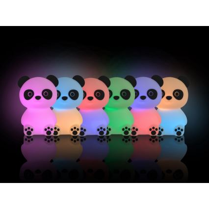 MegaLight - LED RGB Stmívatelná nabíjecí dětská dotyková lampa PADDY PANDA LED/5V