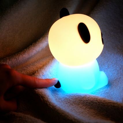 MegaLight - LED RGB Stmívatelná nabíjecí dětská dotyková lampa PADDY PANDA LED/5V