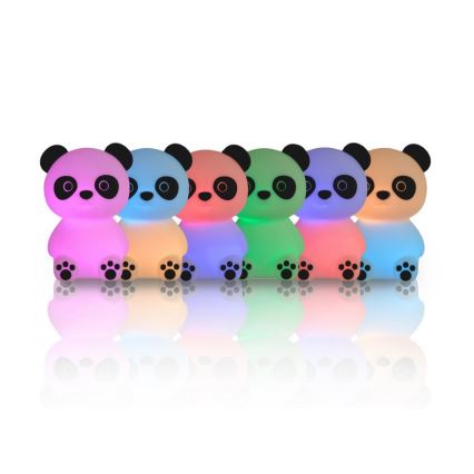 MegaLight - LED RGB Stmívatelná nabíjecí dětská dotyková lampa PADDY PANDA LED/5V