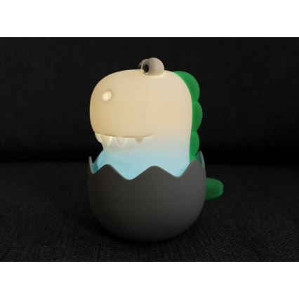 MegaLight - LED RGB Stmívatelná nabíjecí dětská dotyková lampa DIGGY DINO LED/5V