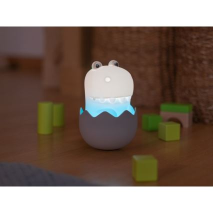 MegaLight - LED RGB Stmívatelná nabíjecí dětská dotyková lampa DIGGY DINO LED/5V