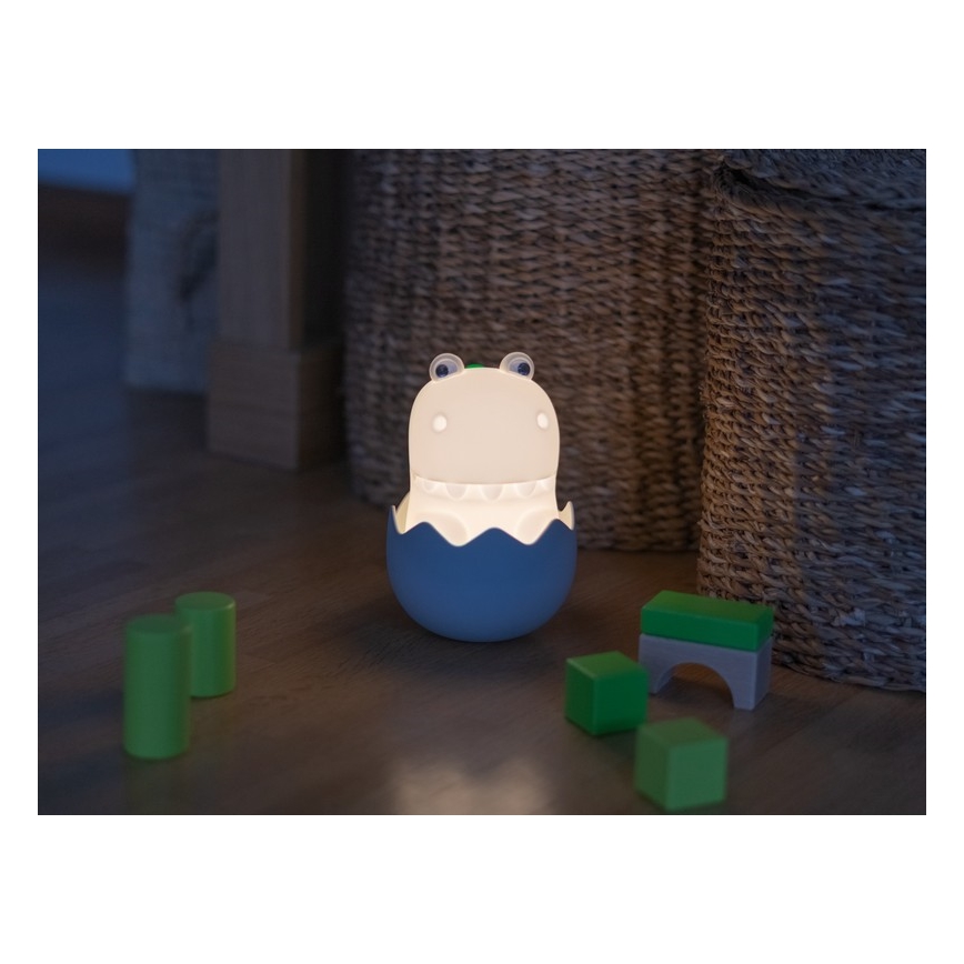 MegaLight - LED RGB Stmívatelná nabíjecí dětská dotyková lampa DIGGY DINO LED/5V
