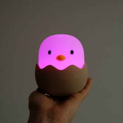 MegaLight - LED RGB Stmívatelná nabíjecí dětská dotyková lampa EGGY EGG LED/5V
