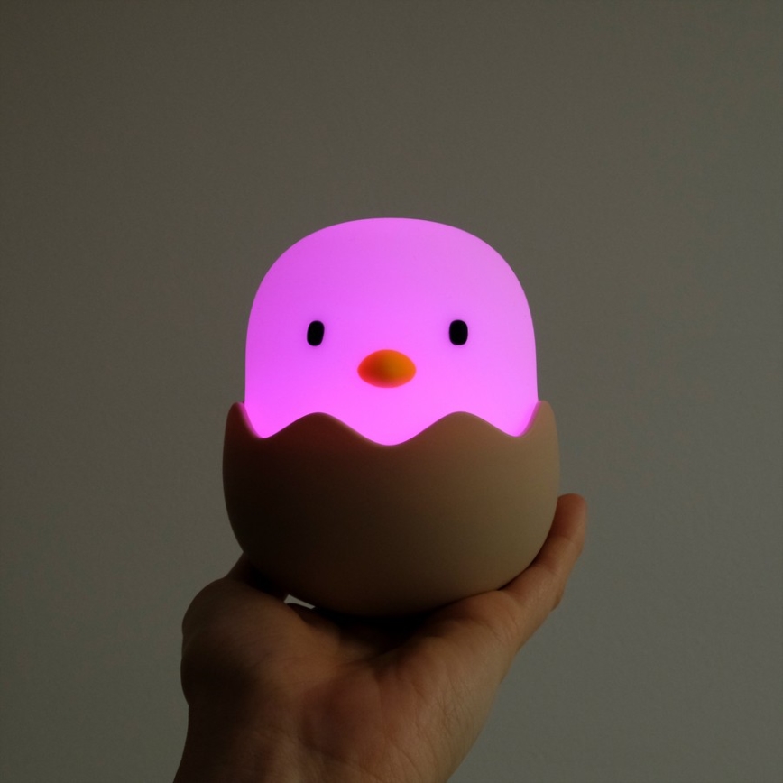 MegaLight - LED RGB Stmívatelná nabíjecí dětská dotyková lampa EGGY EGG LED/5V