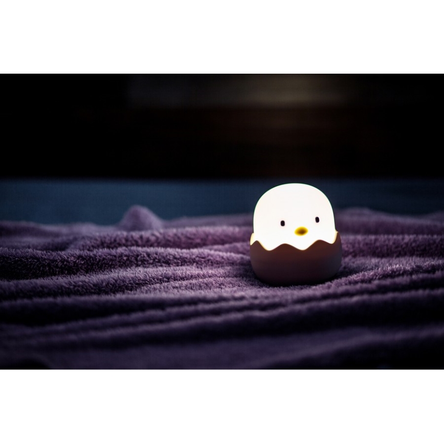 MegaLight - LED RGB Stmívatelná nabíjecí dětská dotyková lampa EGGY EGG LED/5V