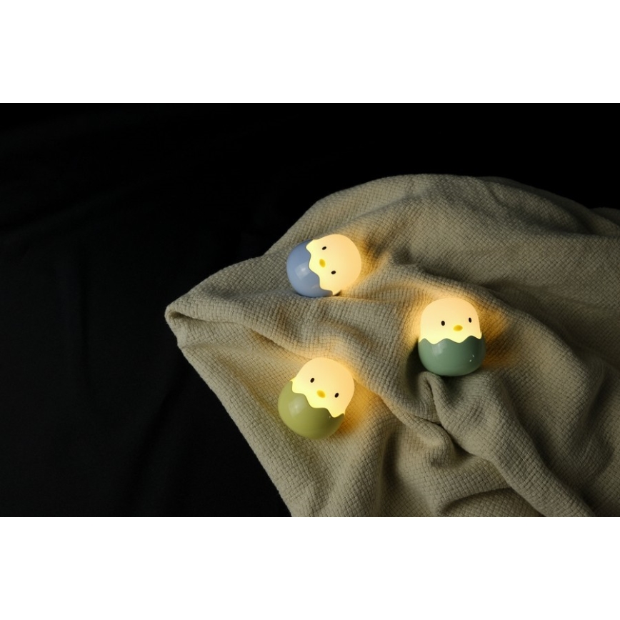 MegaLight - LED RGB Stmívatelná nabíjecí dětská dotyková lampa EGGY EGG LED/5V
