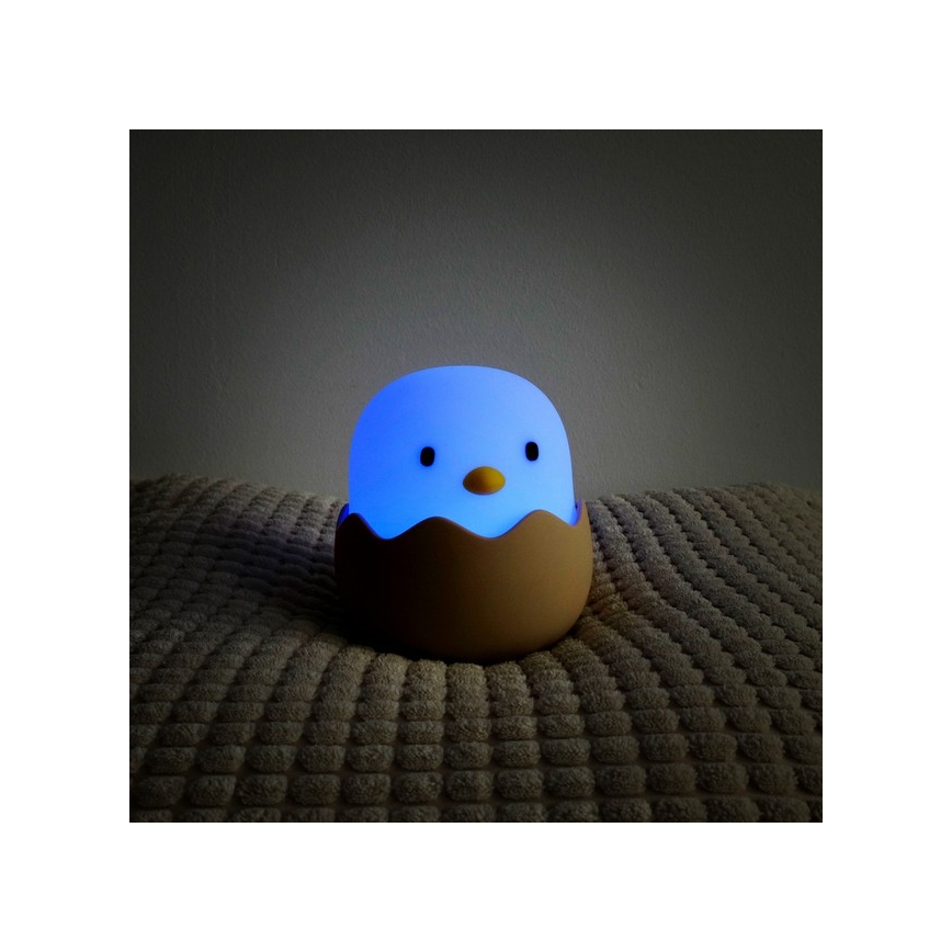 MegaLight - LED RGB Stmívatelná nabíjecí dětská dotyková lampa EGGY EGG LED/5V