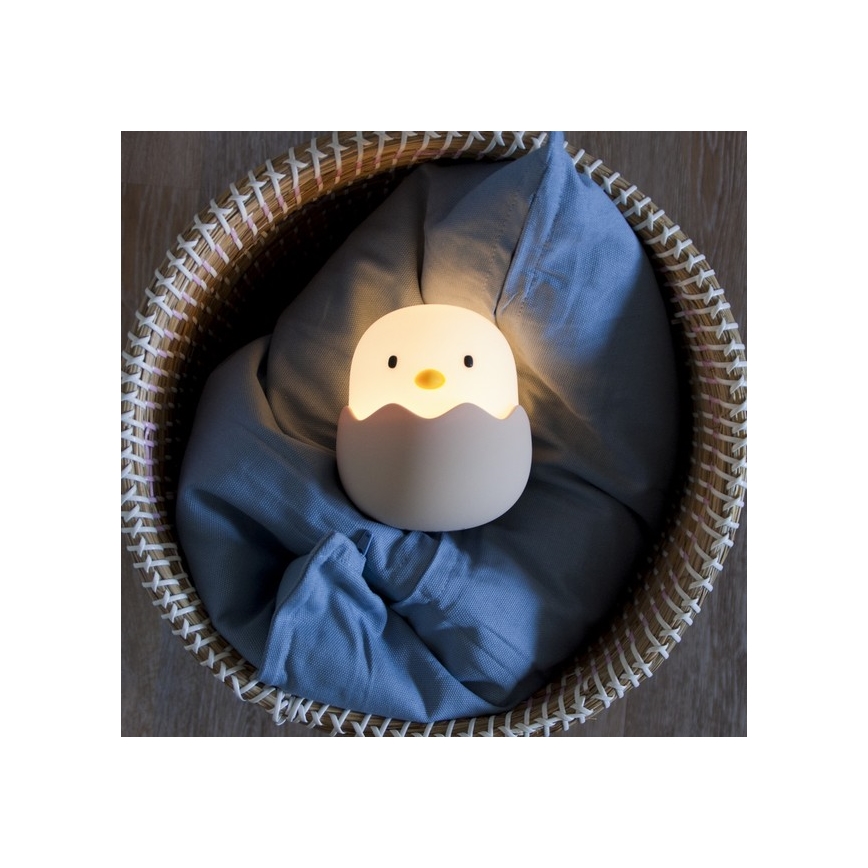 MegaLight - LED RGB Stmívatelná nabíjecí dětská dotyková lampa EGGY EGG LED/5V