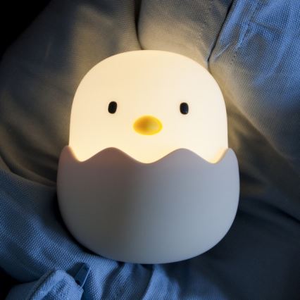 MegaLight - LED RGB Stmívatelná nabíjecí dětská dotyková lampa EGGY EGG LED/5V