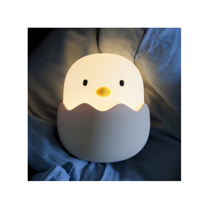 MegaLight - LED RGB Stmívatelná nabíjecí dětská dotyková lampa EGGY EGG LED/5V