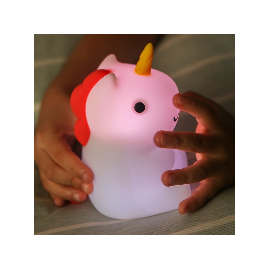 MegaLight - LED RGB Stmívatelná nabíjecí dětská dotyková lampa MAGGY MAGIC LED/5V