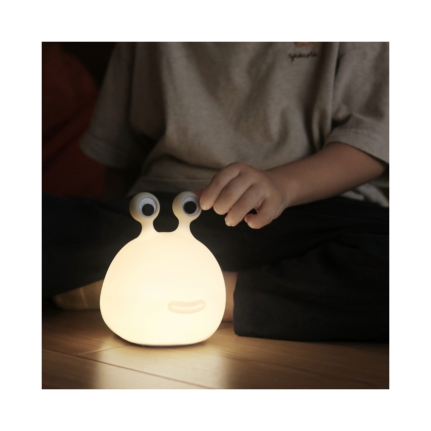 MegaLight - LED RGB Stmívatelná nabíjecí dětská dotyková lampa MOMO MOON LED/5V