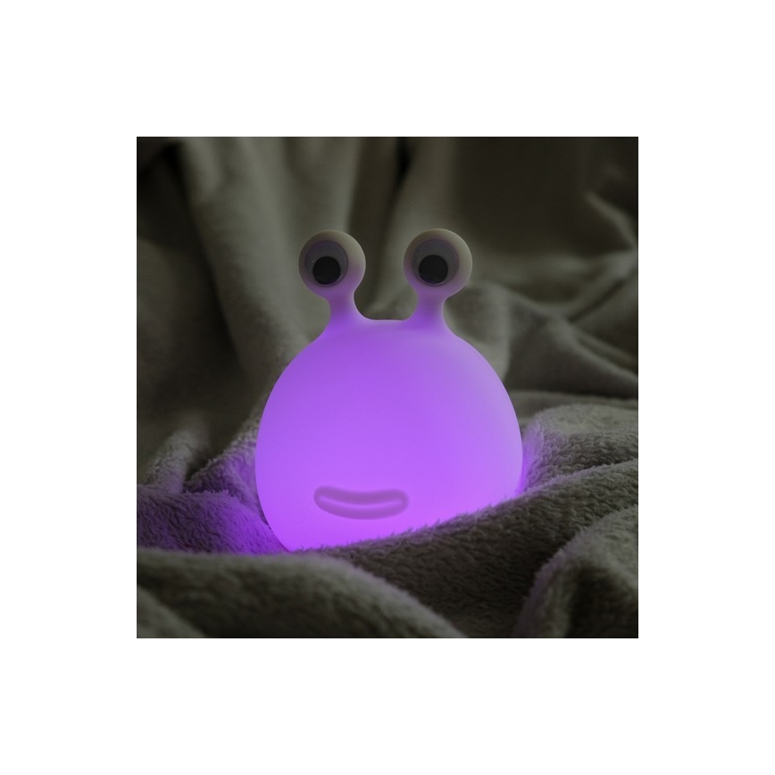 MegaLight - LED RGB Stmívatelná nabíjecí dětská dotyková lampa MOMO MOON LED/5V