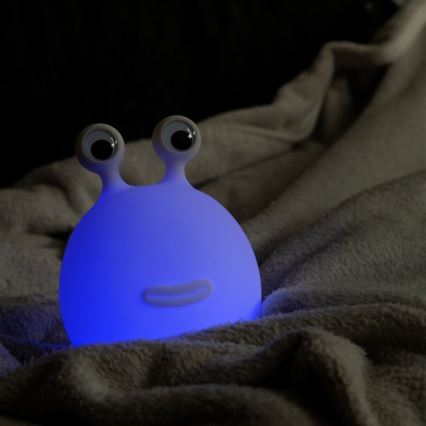 MegaLight - LED RGB Stmívatelná nabíjecí dětská dotyková lampa MOMO MOON LED/5V