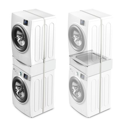 Meliconi 656112 - Mezikus pro pračku a sušičku s výsuvným úložným prostorem 28 l bílá