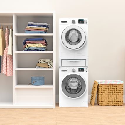 Meliconi 656112 - Mezikus pro pračku a sušičku s výsuvným úložným prostorem 28 l bílá