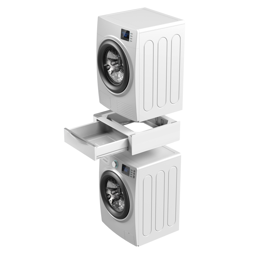 Meliconi 656112 - Mezikus pro pračku a sušičku s výsuvným úložným prostorem 28 l bílá