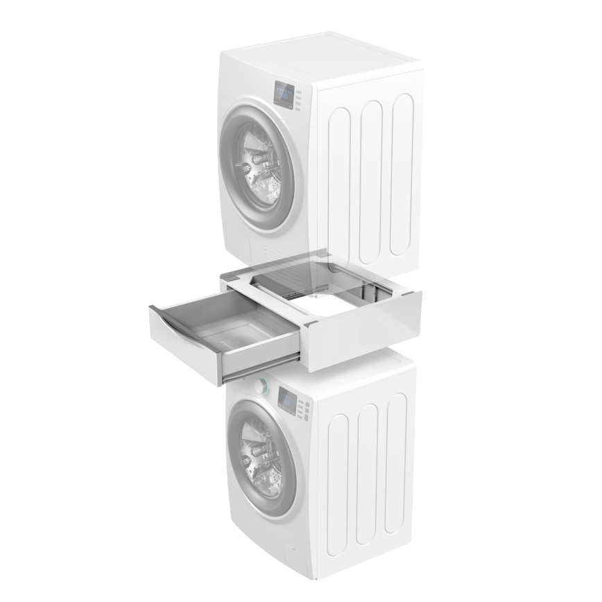 Meliconi 656112 - Mezikus pro pračku a sušičku s výsuvným úložným prostorem 28 l bílá