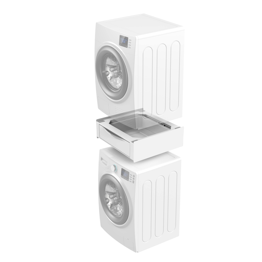 Meliconi 656112 - Mezikus pro pračku a sušičku s výsuvným úložným prostorem 28 l bílá