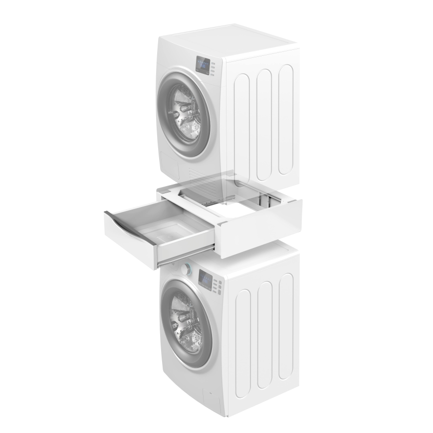 Meliconi 656112 - Mezikus pro pračku a sušičku s výsuvným úložným prostorem 28 l bílá