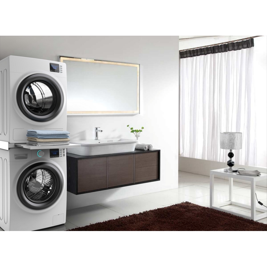 Meliconi 656113 - Mezikus pro pračku a sušičku s výsuvem 70 cm bílá