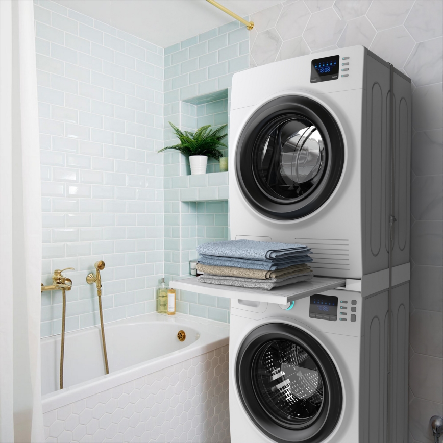 Meliconi 656113 - Mezikus pro pračku a sušičku s výsuvem 70 cm bílá