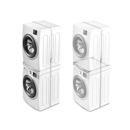 Meliconi 656113 - Mezikus pro pračku a sušičku s výsuvem 70 cm bílá