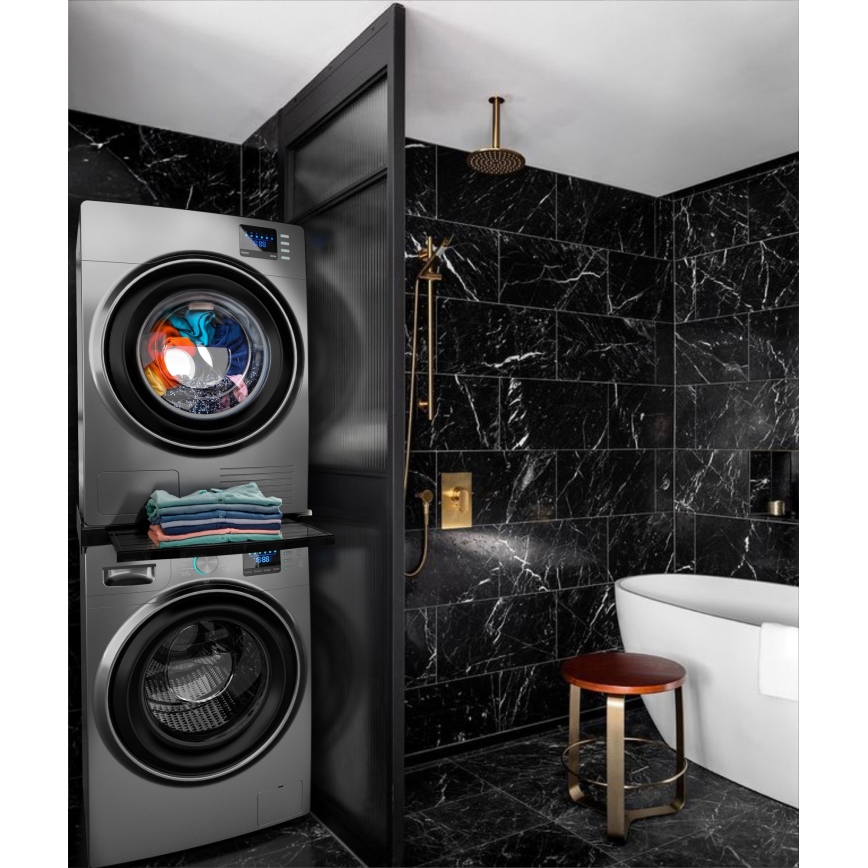 Meliconi 656136 - Mezikus pro pračku a sušičku s výsuvem 60 cm černá