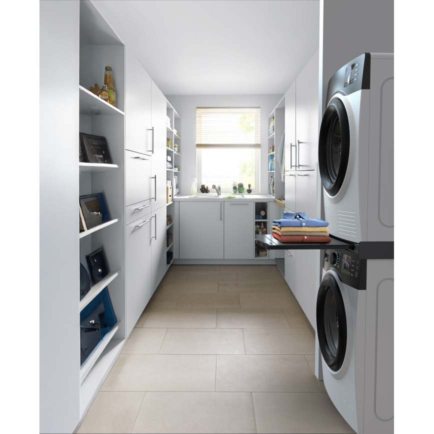 Meliconi 656136 - Mezikus pro pračku a sušičku s výsuvem 60 cm černá