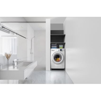 Meliconi 656168 - Antivibrační podložka pod pračku s výsuvnými kolečky 47 cm černá