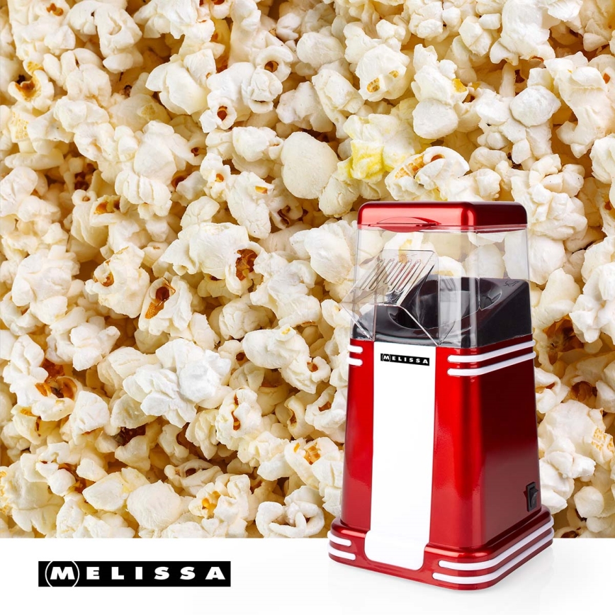Melissa - Horkovzdušný retro popcornovač 1200W/230V červená