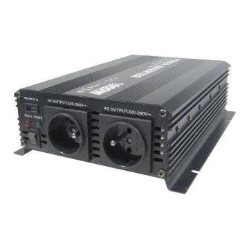 Měnič napětí 1600W/12V/230V + USB