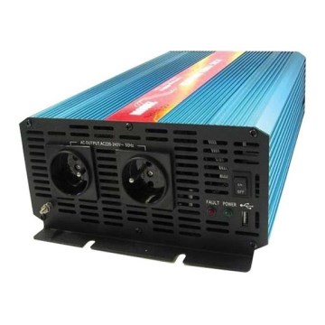 Měnič napětí CARSPA 2000W/24/230V + USB