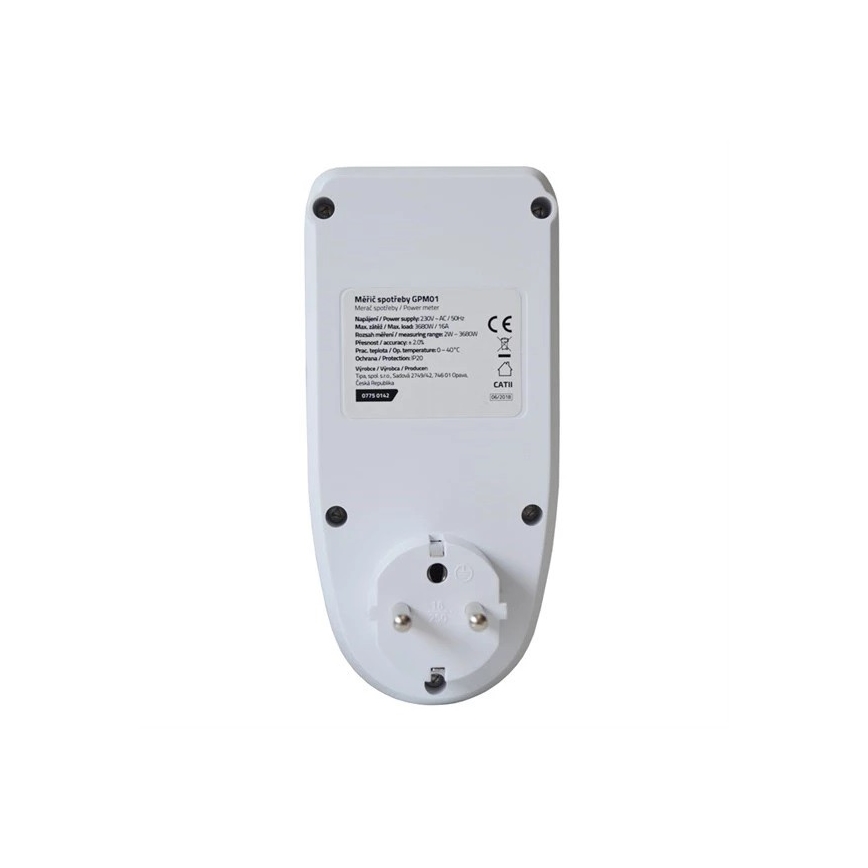 Měřič spotřeby elektrické energie 3680W/230V