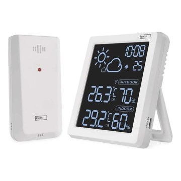 Meteostanice 5V 2xAAA + 2xAAA bílá