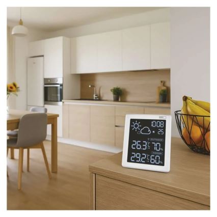 Meteostanice 5V 2xAAA + 2xAAA černá