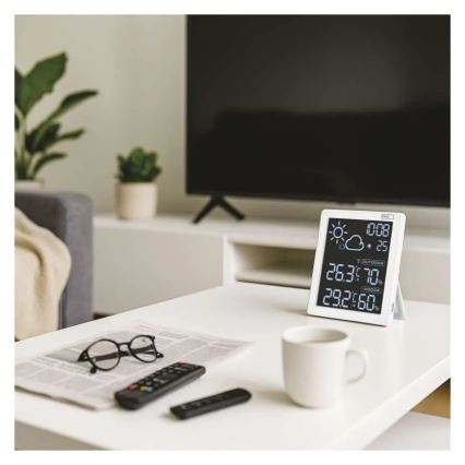 Meteostanice 5V 2xAAA + 2xAAA černá