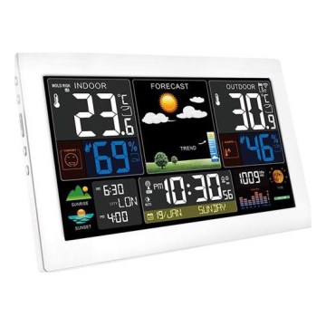 Meteostanice s barevným LCD displejem 5V/2xAA + 2xAA