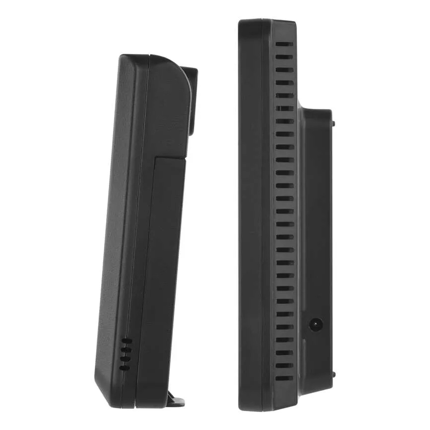 Meteostanice s barevným LCD displejem a budíkem 5V 3xAAA + 2xAA černá