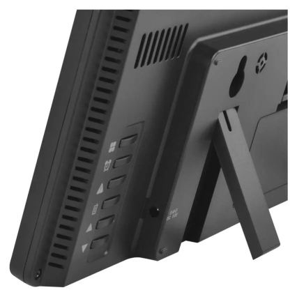 Meteostanice s barevným LCD displejem a budíkem 5V 3xAAA + 2xAA černá