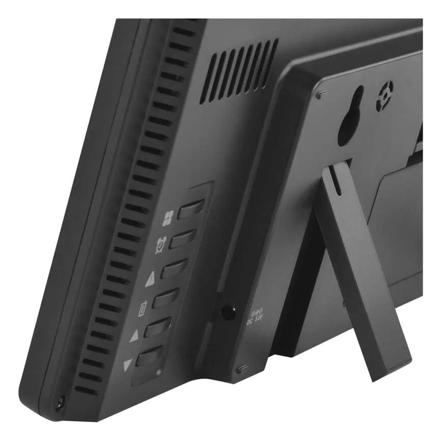 Meteostanice s barevným LCD displejem a budíkem 5V 3xAAA + 2xAA černá