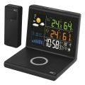 Meteostanice s bezdrátovým nabíjením 5V 2xAA + 2xAAA černá